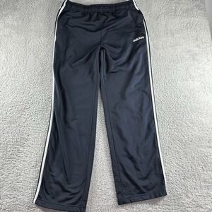 Adidas‎ Track Pants Mens XL Navy Blue Straight Fit Nylon Performance Dazzle